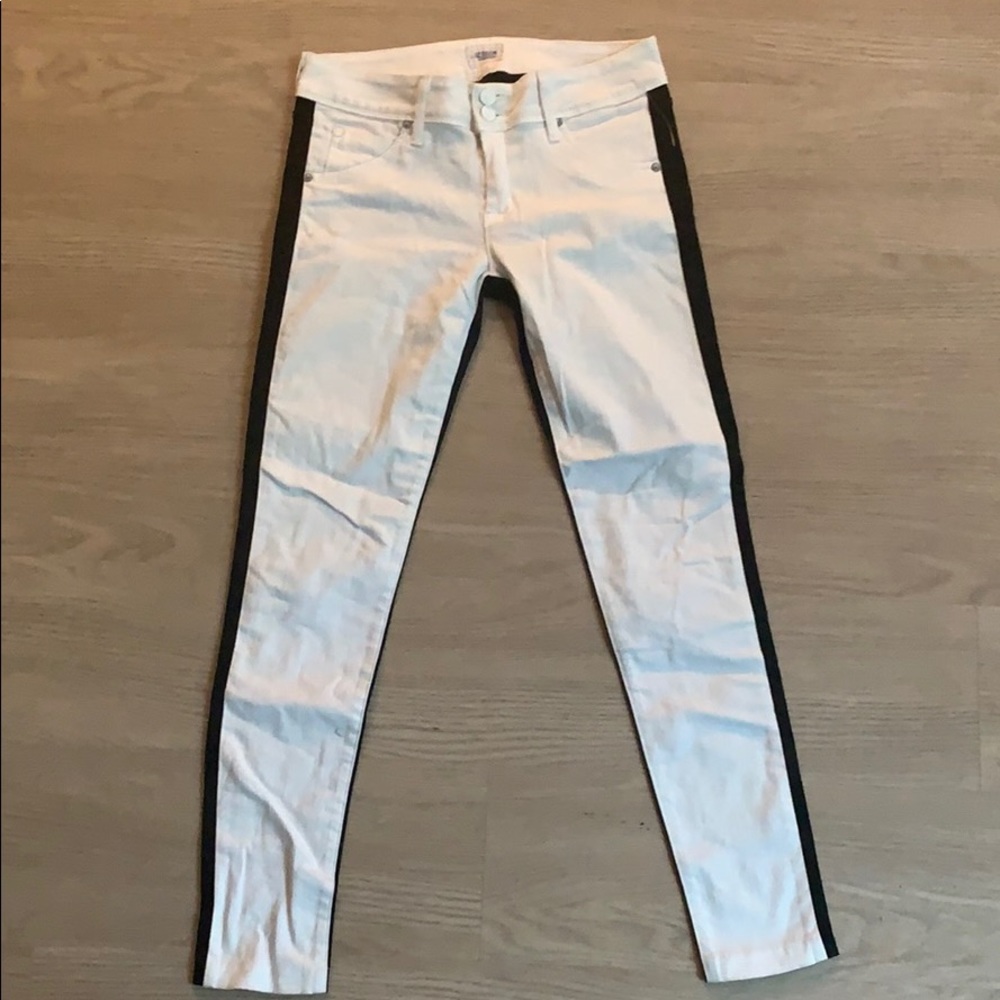 Hudson jeans, white front black back. Never worn